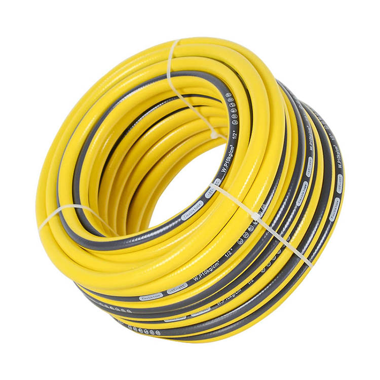 Pvc Plastic Outside Diameter 15.5mm Garden Hose Yellow And Gray Water